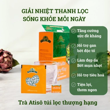 Trà Atiso Ngọc Duy 100 túi lọc - Thanh nhiệt, bảo gan, da đẹp, ngừa mụn, ngủ sâu 119k