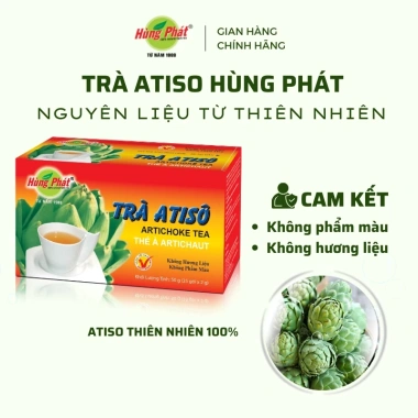 Trà Atiso Túi Lọc Hùng Phát 50g 25 Gói 100% Atiso Thiên Nhiên Đạt chuẩn ISO HACCP Giá 54.600 VND 3