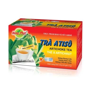 Trà Atiso Túi Lọc Hùng Phát 50g 25 Gói 100% Atiso Thiên Nhiên Đạt chuẩn ISO HACCP Giá 54.600 VND 5