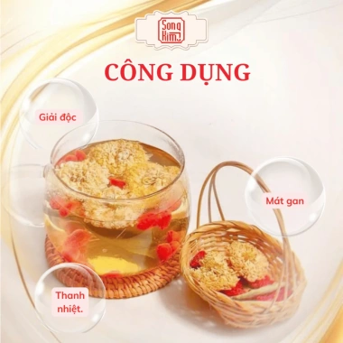 Trà Hoa Cúc Đường Phèn Mật Ong Song Kim, Thanh Nhiệt, Giải Khát, Giúp Ngủ Ngon, Làm Đẹp Da, Tốt Cho Sức Khỏe