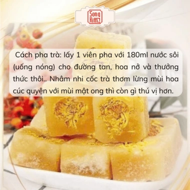 Trà Hoa Cúc Đường Phèn Mật Ong Song Kim, Thanh Nhiệt, Giải Khát, Giúp Ngủ Ngon, Làm Đẹp Da, Tốt Cho Sức Khỏe