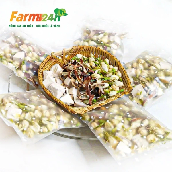 Hình ảnh sản phẩm Trà lưu hương - Bạch phục linh, hoa nhài, trần bì - khử mùi, không nước hoa - 78.777đ