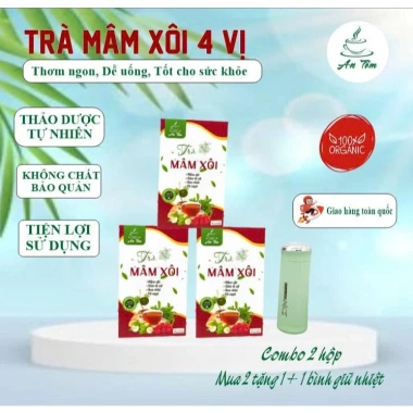 Trà Mâm Xôi Rừng Tự Nhiên 45 Túi - Lọc Thanh Mát, Giảm Viêm, Cải Râu, Chỉ 150k