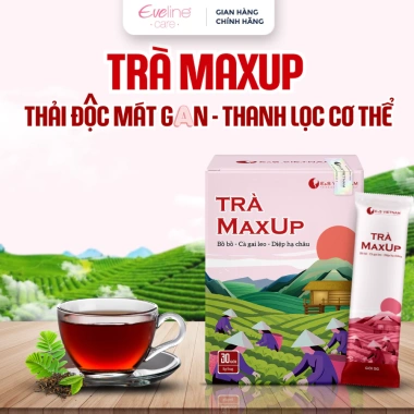Trà MAXUP - Trà Thảo Dược Hỗ Trợ Thải Độ/cc Ga/nn, Mát Ga/nn, Trà Detox Thanh Lọc Cơ Thể | Hộp 30 Gói