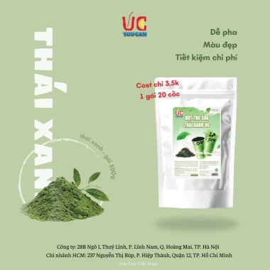 Trà Sữa UC Thái Xanh 500gr Đậm Vị, Thơm Ngon, Dễ Pha, Không Cần Ủ - Giá Ưu Đãi 77.600