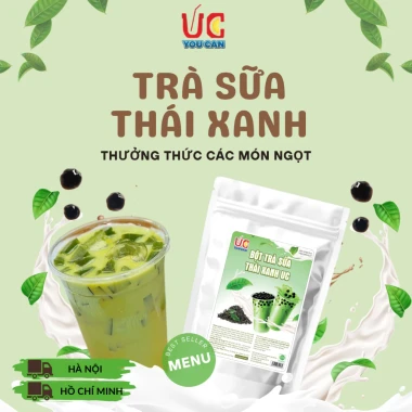 Trà Sữa UC Thái Xanh 500gr Đậm Vị, Thơm Ngon, Dễ Pha, Không Cần Ủ - Giá Ưu Đãi 77.600