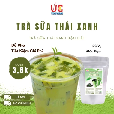 Trà Sữa UC Thái Xanh 500gr Đậm Vị, Thơm Ngon, Dễ Pha, Không Cần Ủ - Giá Ưu Đãi 77.600