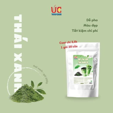 Trà Sữa UC Thái Xanh 500gr Đậm Vị, Thơm Ngon, Dễ Pha, Không Cần Ủ - Giá Ưu Đãi 77.600