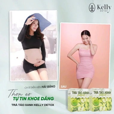 Trà Táo Xanh Kelly Detox Thảo Mộc Adela 2.025 - Hộp 12 gói giá ưu đãi 258.000 VND 4