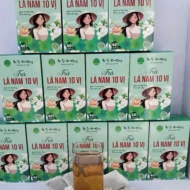 Trà thảo mộc Bảo khang Hộp 40 gói trà túi lọc, Lá Nam 10 vị ,kiểm soát cân nặng, thanh lọc cơ thể, đẹp da , giảm mở bụng