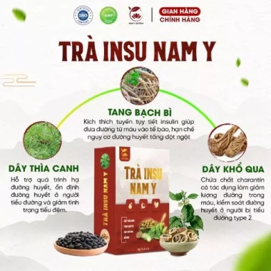 Trà thảo mộc INSU nam y tiến sĩ trần hoàng hải hỗ trợ ổn định đường huyết, giảm tiểu đêm