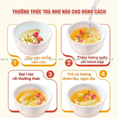 Trà thảo mộc MIHA TEA mix sẵn, khử mùi, giảm mồ hôi – Chỉ 95.000đ (Giá gốc 118.750đ)