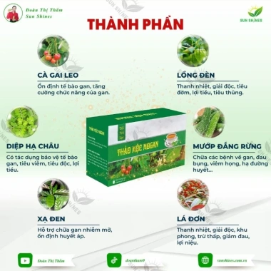 Trà Thảo Mộc Mogan Giảm Mỡ Máu, Thanh Nhiệt, Giải Độc - Giảm giá tới 20% chỉ 389.000₫