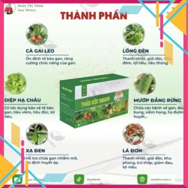 Trà Thảo Mộc Mogan Giảm Mỡ Máu, Thanh Nhiệt, Giải Độc - Giảm giá tới 20% chỉ 389.000₫