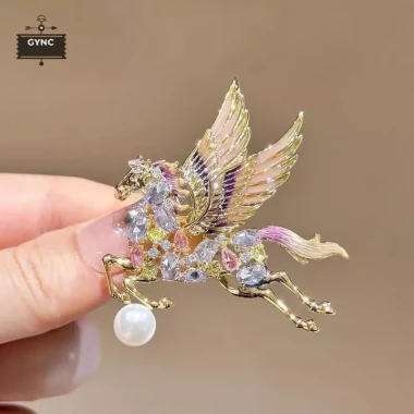 Trâm cài ngựa pha lê sang trọng, phụ kiện thời trang tiệc tùng, giá giảm 70.950