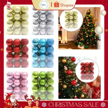 Trang Trí Noel - Quả Châu 8cm Treo Cây Thông Giáng Sinh - Giảm 20% còn 22000đ 2 Trang Trí Noel - Quả Châu 8cm Treo Cây Thông Giáng Sinh - Giảm 20% còn 22000đ 2