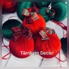 Trang Trí Noel - Quả Châu Nhung Đỏ Decor Sự Kiện GIÁM 17% Chỉ 20.900đ 18