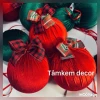 Trang Trí Noel - Quả Châu Nhung Đỏ Decor Sự Kiện GIÁM 17% Chỉ 20.900đ 20
