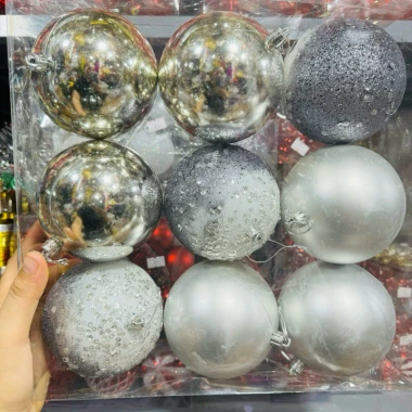 Trang Trí Noel - Set 6 Quả Châu Lớn Phi 8-10cm Giảm Giá 56k Thay 70.5k 12 Trang Trí Noel - Set 6 Quả Châu Lớn Phi 8-10cm Giảm Giá 56k Thay 70.5k 12