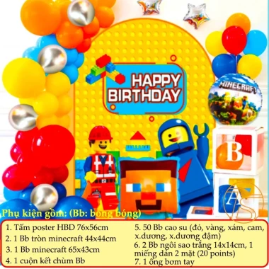 Trang Trí Sinh Nhật Người Nhện Siêu Nhân - Bộ Poster & Ống Bơm Tay Giá Cực Rẻ 151k 20