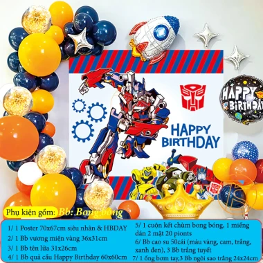 Trang Trí Sinh Nhật Người Nhện Siêu Nhân - Bộ Poster & Ống Bơm Tay Giá Cực Rẻ 151k 21