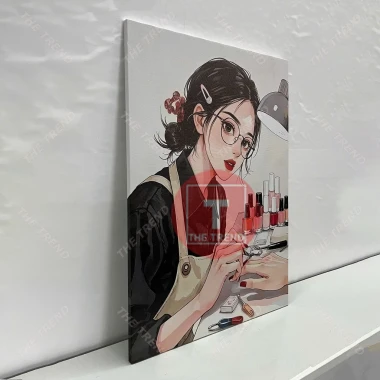 Tranh Canvas Cô Gái Làm Nail Mi Spa Makeup Treo Tường Dễ Dàng Không Cần Khoan - Giảm Giá 70k 3 Tranh Canvas Cô Gái Làm Nail Mi Spa Makeup Treo Tường Dễ Dàng Không Cần Khoan - Giảm Giá 70k 3