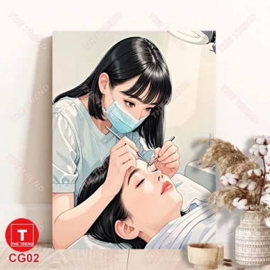 Tranh Canvas Cô Gái Làm Nail Mi Spa Makeup Treo Tường Dễ Dàng Không Cần Khoan - Giảm Giá 70k 5 Tranh Canvas Cô Gái Làm Nail Mi Spa Makeup Treo Tường Dễ Dàng Không Cần Khoan - Giảm Giá 70k 5