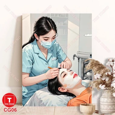 Tranh Canvas Cô Gái Làm Nail Mi Spa Makeup Treo Tường Dễ Dàng Không Cần Khoan - Giảm Giá 70k 9 Tranh Canvas Cô Gái Làm Nail Mi Spa Makeup Treo Tường Dễ Dàng Không Cần Khoan - Giảm Giá 70k 9