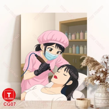Tranh Canvas Cô Gái Làm Nail Mi Spa Makeup Treo Tường Dễ Dàng Không Cần Khoan - Giảm Giá 70k 10 Tranh Canvas Cô Gái Làm Nail Mi Spa Makeup Treo Tường Dễ Dàng Không Cần Khoan - Giảm Giá 70k 10