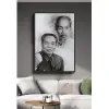 Tranh Gỗ Bác Hồ Giá Rẻ - Chủ Tịch Hồ Chí Minh Tráng Gương Composite Cân Đối 16