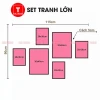 Tranh Quán Ăn - Nhà Hàng Dán Tường Giá Rẻ Chỉ 79k! Bộ 6 Tranh Ốc Beer Trà Sữa Mỳ Cay 4