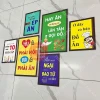 Tranh Quán Ăn - Nhà Hàng Dán Tường Giá Rẻ Chỉ 79k! Bộ 6 Tranh Ốc Beer Trà Sữa Mỳ Cay 6