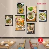 Tranh Quán Ăn - Nhà Hàng Dán Tường Giá Rẻ Chỉ 79k! Bộ 6 Tranh Ốc Beer Trà Sữa Mỳ Cay 12