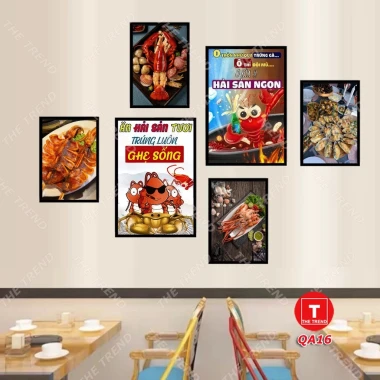 Tranh Quán Ăn - Nhà Hàng Dán Tường Giá Rẻ Chỉ 79k! Bộ 6 Tranh Ốc Beer Trà Sữa Mỳ Cay 14 Tranh Quán Ăn - Nhà Hàng Dán Tường Giá Rẻ Chỉ 79k! Bộ 6 Tranh Ốc Beer Trà Sữa Mỳ Cay 14