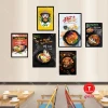 Tranh Quán Ăn - Nhà Hàng Dán Tường Giá Rẻ Chỉ 79k! Bộ 6 Tranh Ốc Beer Trà Sữa Mỳ Cay 16