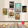 Tranh Quán Ăn - Nhà Hàng Dán Tường Giá Rẻ Chỉ 79k! Bộ 6 Tranh Ốc Beer Trà Sữa Mỳ Cay 18
