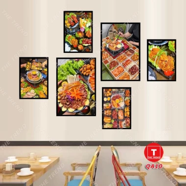 Tranh Quán Ăn - Nhà Hàng Dán Tường Giá Rẻ Chỉ 79k! Bộ 6 Tranh Ốc Beer Trà Sữa Mỳ Cay 20 Tranh Quán Ăn - Nhà Hàng Dán Tường Giá Rẻ Chỉ 79k! Bộ 6 Tranh Ốc Beer Trà Sữa Mỳ Cay 20