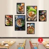 Tranh Quán Ăn - Nhà Hàng Dán Tường Giá Rẻ Chỉ 79k! Bộ 6 Tranh Ốc Beer Trà Sữa Mỳ Cay 24