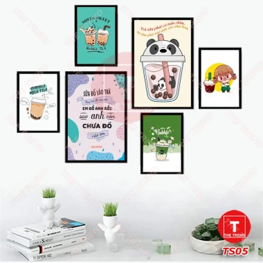 Tranh Quán Ăn - Nhà Hàng Dán Tường Giá Rẻ Chỉ 79k! Bộ 6 Tranh Ốc Beer Trà Sữa Mỳ Cay 29 Tranh Quán Ăn - Nhà Hàng Dán Tường Giá Rẻ Chỉ 79k! Bộ 6 Tranh Ốc Beer Trà Sữa Mỳ Cay 29