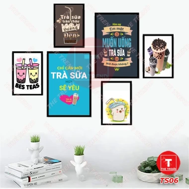 Tranh Quán Ăn - Nhà Hàng Dán Tường Giá Rẻ Chỉ 79k! Bộ 6 Tranh Ốc Beer Trà Sữa Mỳ Cay 30 Tranh Quán Ăn - Nhà Hàng Dán Tường Giá Rẻ Chỉ 79k! Bộ 6 Tranh Ốc Beer Trà Sữa Mỳ Cay 30