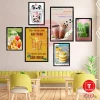 Tranh Quán Ăn - Nhà Hàng Dán Tường Giá Rẻ Chỉ 79k! Bộ 6 Tranh Ốc Beer Trà Sữa Mỳ Cay 35