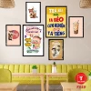 Tranh Quán Ăn - Nhà Hàng Dán Tường Giá Rẻ Chỉ 79k! Bộ 6 Tranh Ốc Beer Trà Sữa Mỳ Cay 39