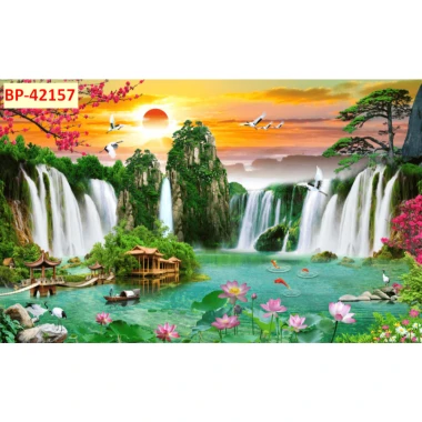Tranh Sơn Thủy Hữu Tình 3D Lụa Dán Tường Giá Cực Sốc - Giảm Từ 89010 Xuống 69000 VND 4 Tranh Sơn Thủy Hữu Tình 3D Lụa Dán Tường Giá Cực Sốc - Giảm Từ 89010 Xuống 69000 VND 4