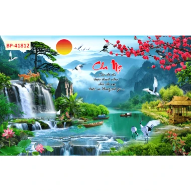 Tranh Sơn Thủy Hữu Tình 3D Lụa Dán Tường Giá Cực Sốc - Giảm Từ 89010 Xuống 69000 VND 11 Tranh Sơn Thủy Hữu Tình 3D Lụa Dán Tường Giá Cực Sốc - Giảm Từ 89010 Xuống 69000 VND 11