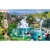 Tranh Sơn Thủy Hữu Tình 3D Lụa Dán Tường Giá Cực Sốc - Giảm Từ 89010 Xuống 69000 VND 14