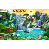 Tranh Sơn Thủy Hữu Tình 3D Lụa Dán Tường Giá Cực Sốc - Giảm Từ 89010 Xuống 69000 VND 15