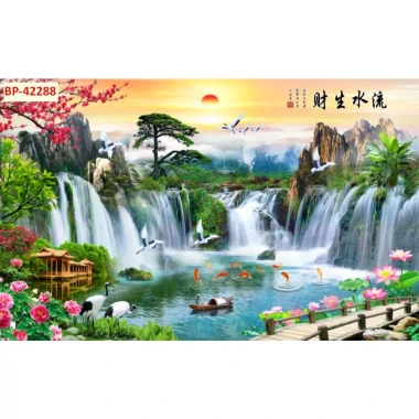 Tranh Sơn Thủy Hữu Tình 3D Lụa Dán Tường Giá Cực Sốc - Giảm Từ 89010 Xuống 69000 VND 16 Tranh Sơn Thủy Hữu Tình 3D Lụa Dán Tường Giá Cực Sốc - Giảm Từ 89010 Xuống 69000 VND 16