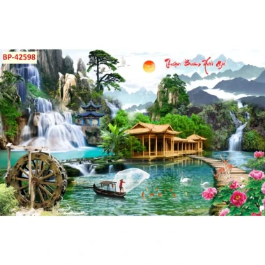 Tranh Sơn Thủy Hữu Tình 3D Lụa Dán Tường Giá Cực Sốc - Giảm Từ 89010 Xuống 69000 VND 19 Tranh Sơn Thủy Hữu Tình 3D Lụa Dán Tường Giá Cực Sốc - Giảm Từ 89010 Xuống 69000 VND 19