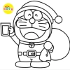 Tranh Tô Màu Doraemon Nobita - Bộ 20 Tờ Tranh Tô Màu Dành Cho Màu Sáp, Màu Chì - TRANH TÔ MÀU KOTY 6