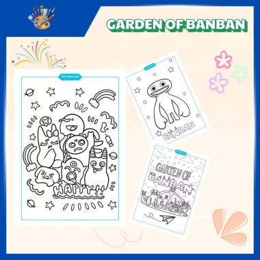 Tranh Tô Màu Garden of Banban – Đồ Chơi Mỹ Thuật Thủ Công Cho Bé, 39.200₫ 6